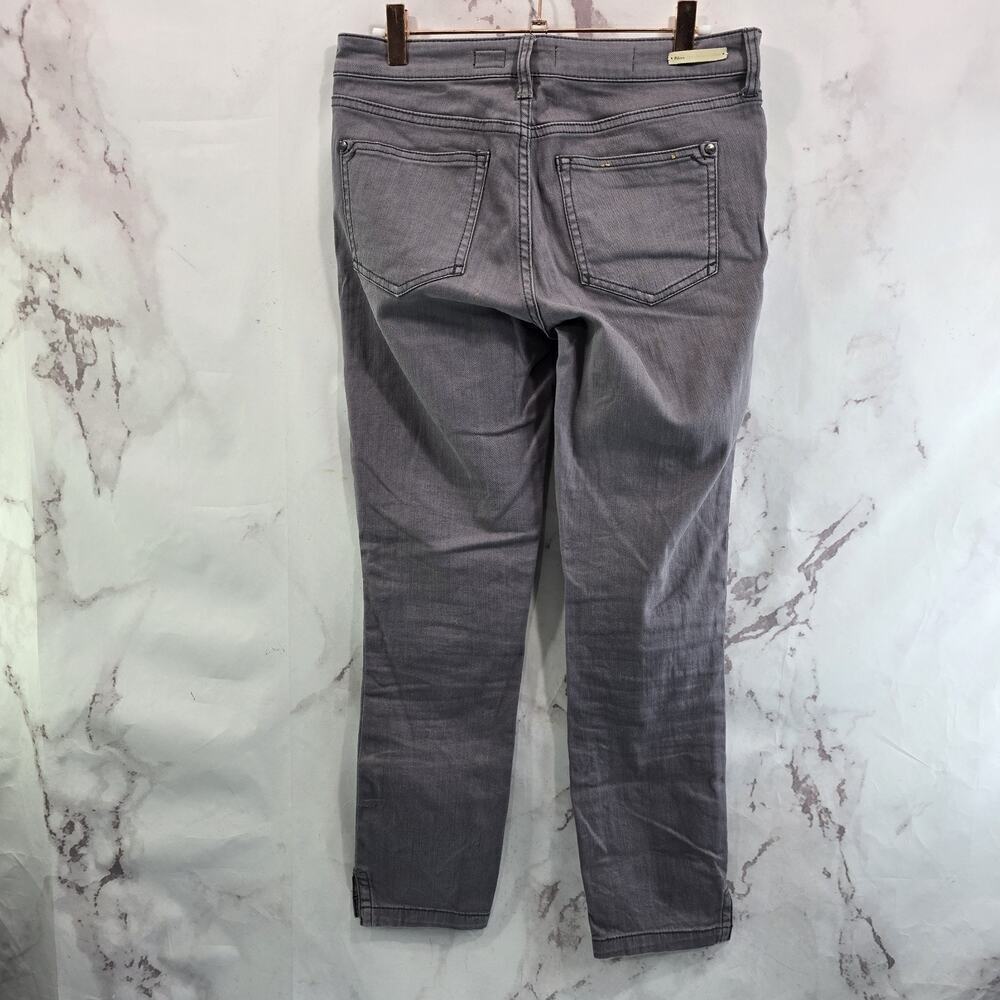 Pilcro Jeans Womens 26 Gray Mid Rise Crop Anthropologie Skinny Denim Pants